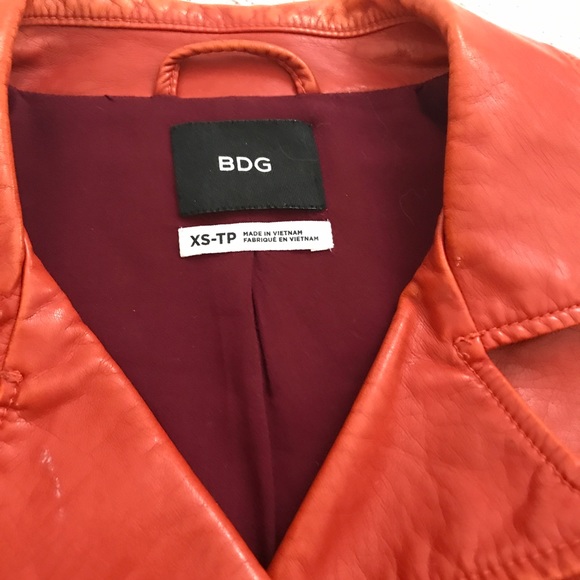 Urban Outfitters BDG Rust Vegan Leather Jacket - Picture 2 of 9